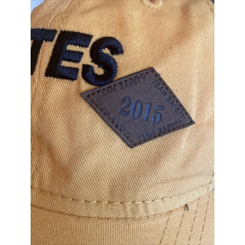 Estes Trucker Hat Yellow‎ Black Mesh Team Safety 2015 Embroidered Strapback Cap